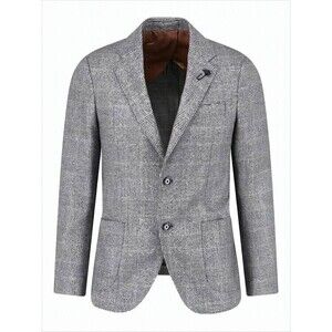 Lardini Classic Checkered Tailored Suit Jacket - NWT